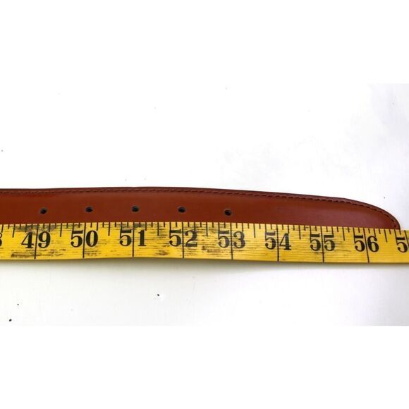 Joseph Abboud BROWN GENUINE LEATHER 1 3/8"Wd CASUAL DRESS MEN'S BELT 50/125 (A75 - Picture 11 of 13